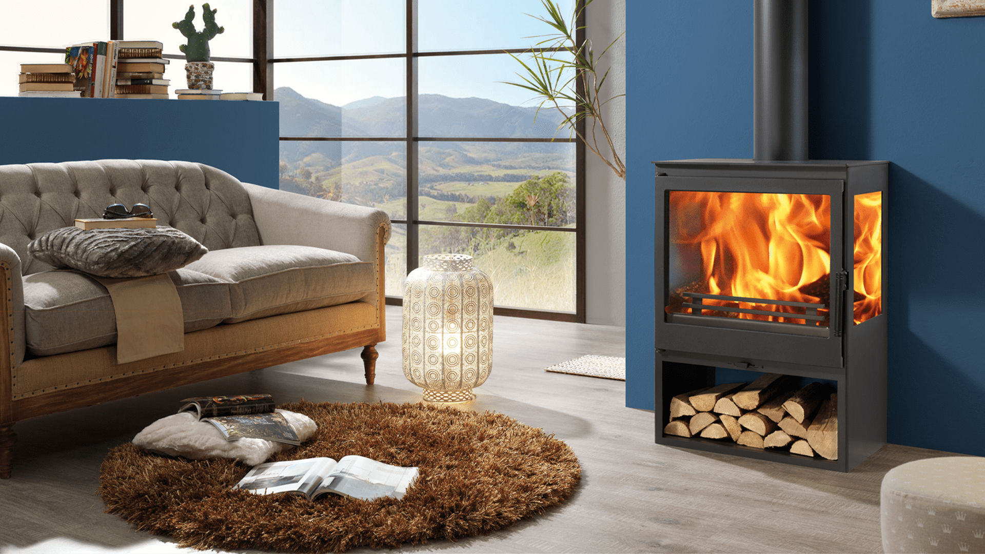 Panadero wood stove Onix model for your home in winter 