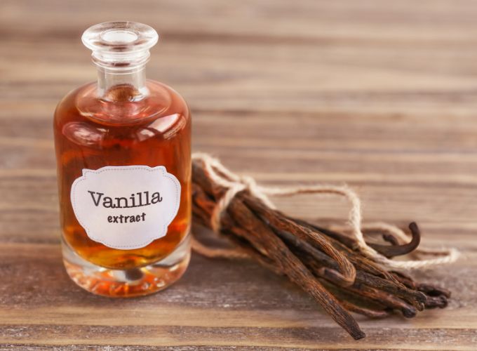 Extrait avec de l'essence de vanille pour neutraliser les odeurs de cheminée