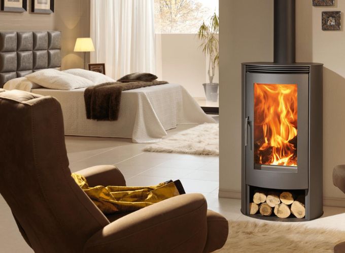 Installing a wood stove in the bedroom