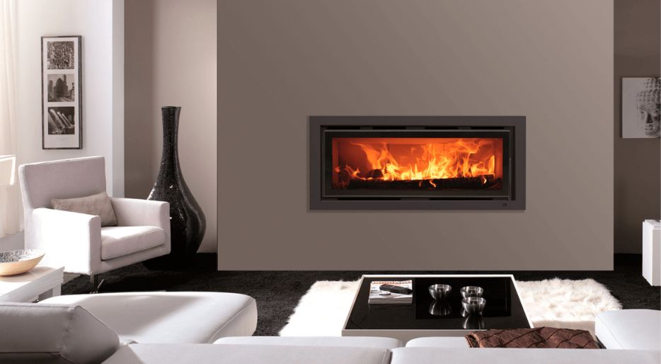 How to channel the air from a wood-burning fireplace?