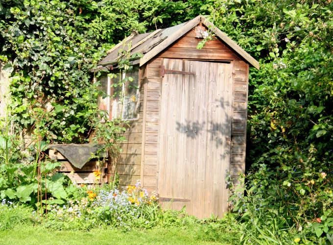 Garden huts for firewood storage