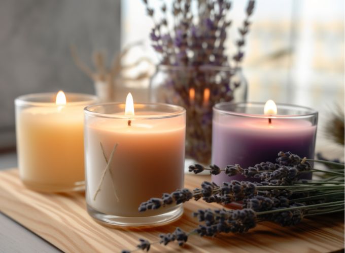 Velas aromáticas contra el olor del hollín