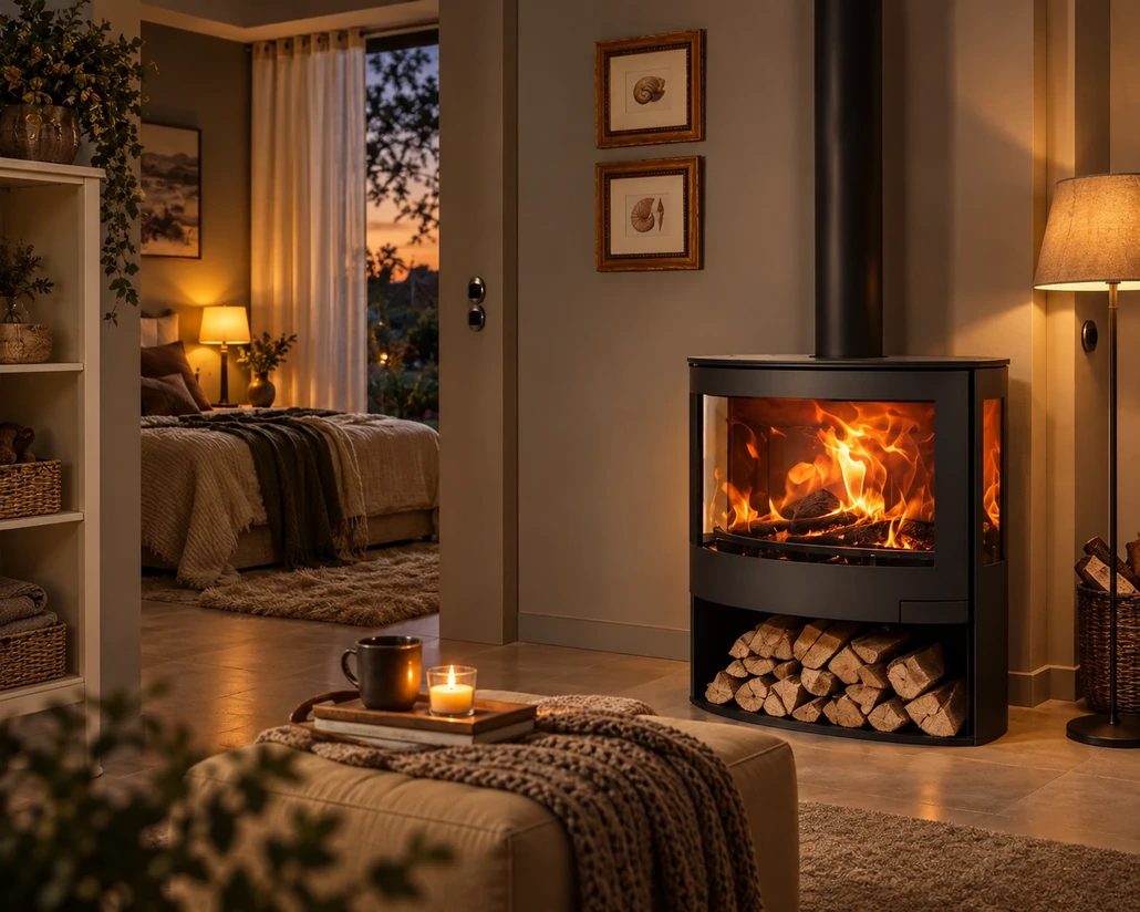 IRIS wood stove by PANADERO