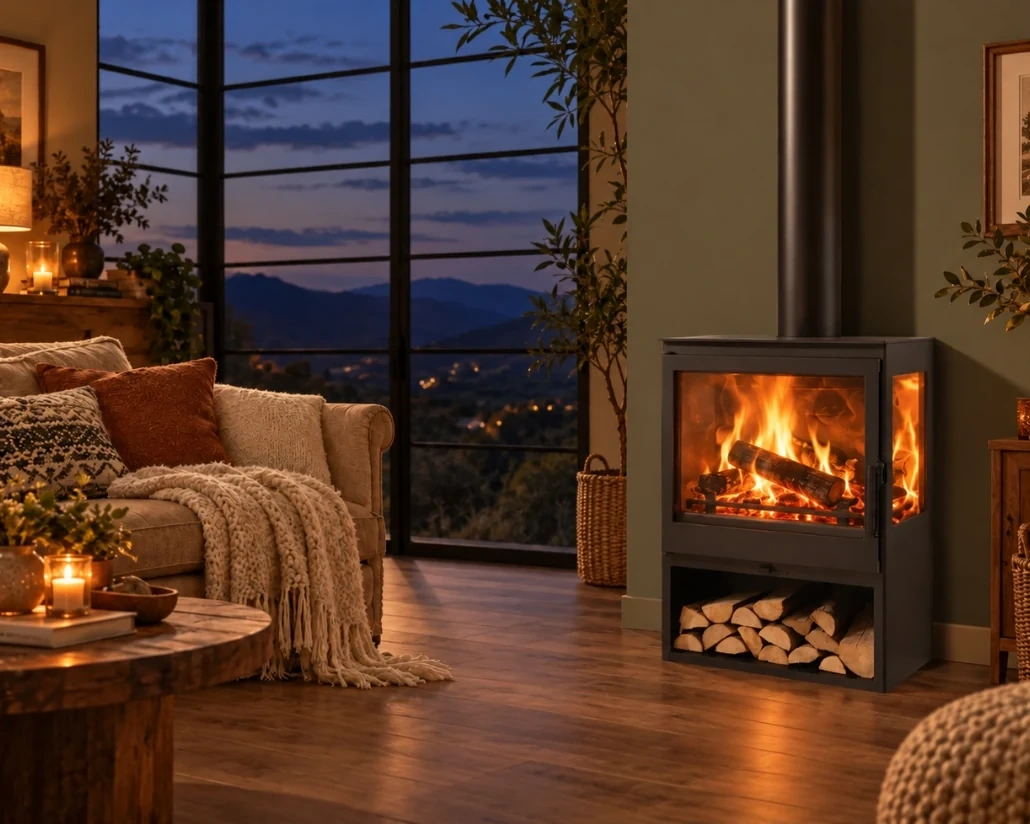 ONIX 3V wood stove by PANADERO
