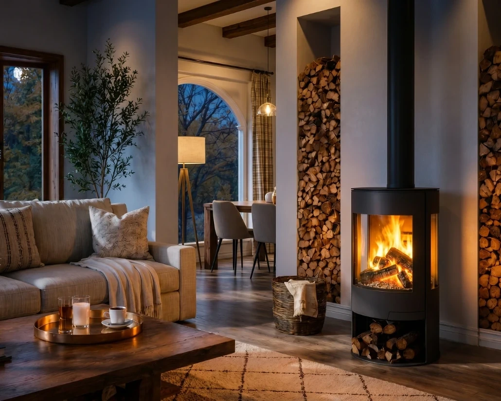 SUERTE wood stove by PANADERO